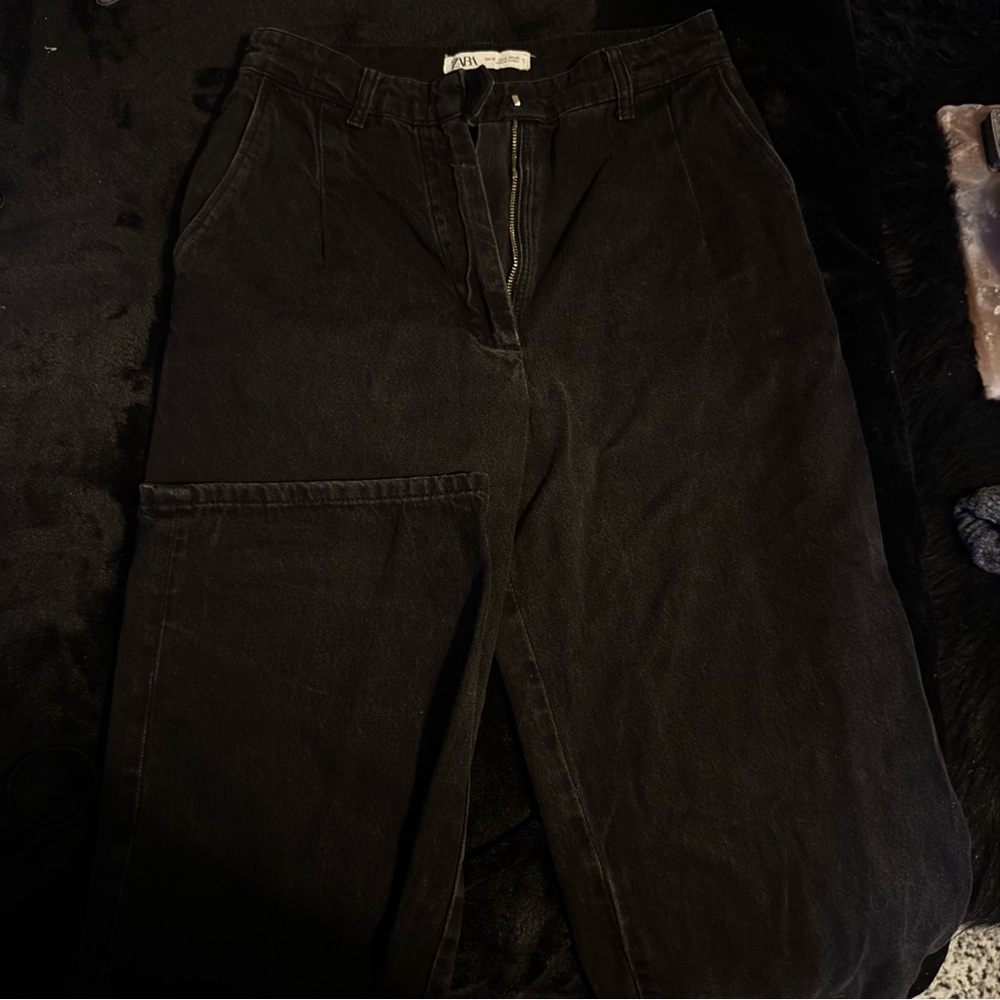 Zara Charcoal Denim Jeans